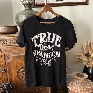 True Religion Black Graphic T-Shirt